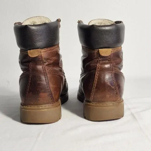 Vintage Panama Jack Brown Leather Ankle Boots Women's EU Size 38 US 7 - Picture 5 of 12